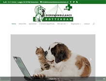 Tablet Screenshot of dierenambulancerotterdam.nl